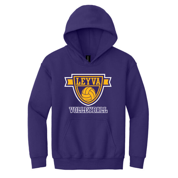 LeyVa Volleyball Youth Heavy Blend Hooded Sweatshirt Thumbnail