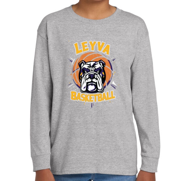 LeyVa Basketball Youth Heavy Cotton 100% Cotton Long Sleeve T Shirt Thumbnail
