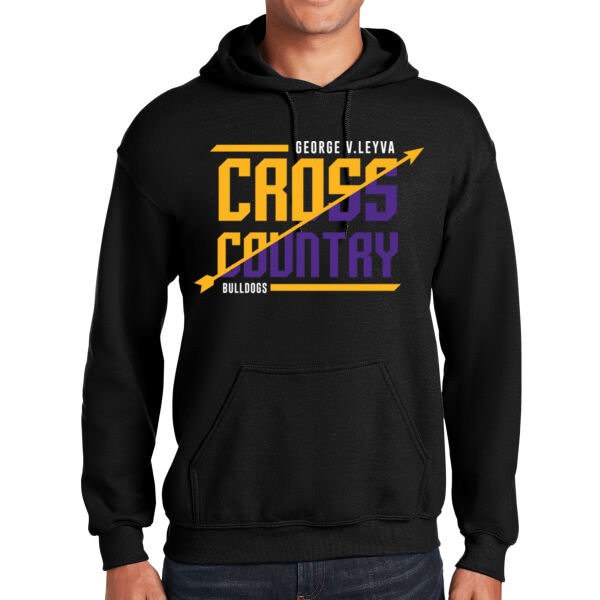 LeyVa Cross Country Black Heavy Blend Hooded Sweatshirt Thumbnail