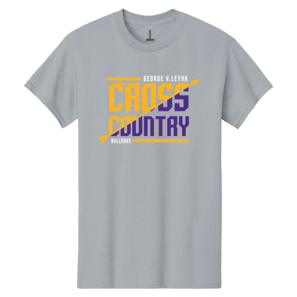 LeyVa Cross Country Grey Heavy Cotton 100% Cotton T Shirt Thumbnail