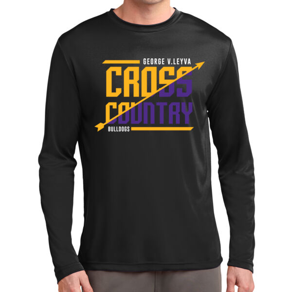 LeyVa Cross Country Black Long Sleeve PosiCharge Competitor Tee Thumbnail