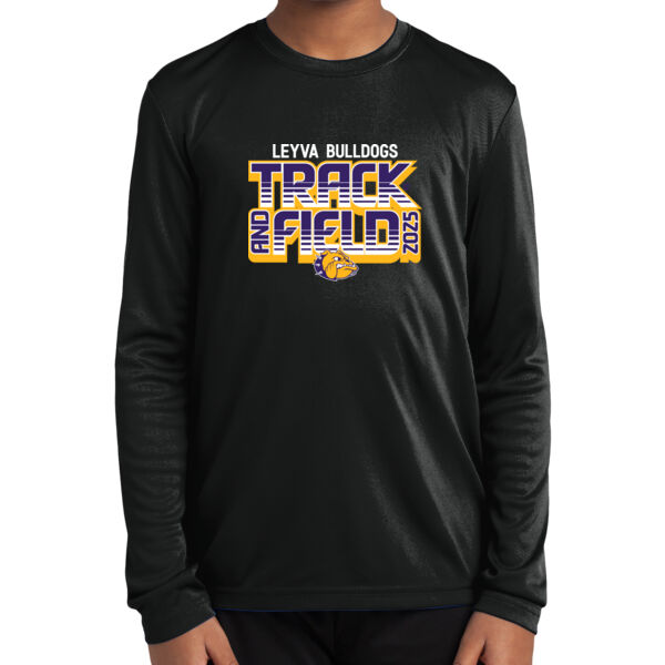  LeyVa Track and Field Youth Long Sleeve PosiCharge Competitor Tee Thumbnail
