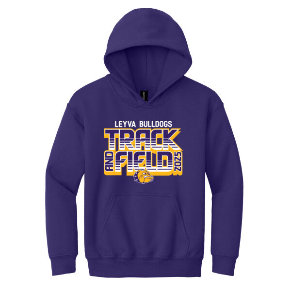  LeyVa Track and Field Youth Heavy Blend Hooded Sweatshirt Thumbnail