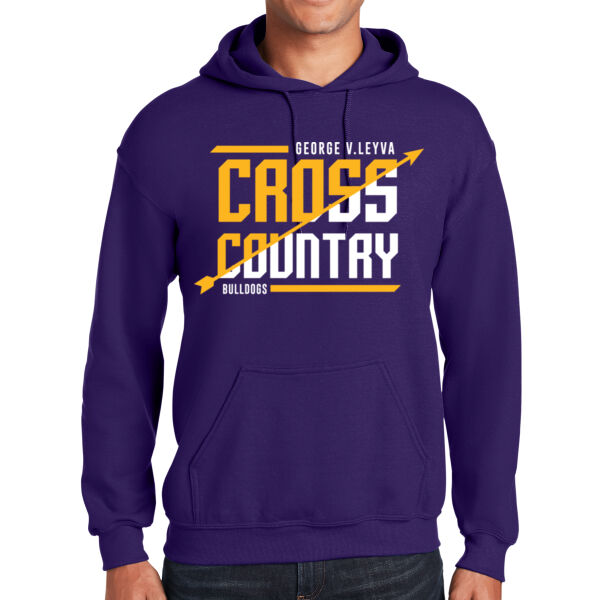 LeyVa Cross Country Purple Heavy Blend Hooded Sweatshirt Thumbnail