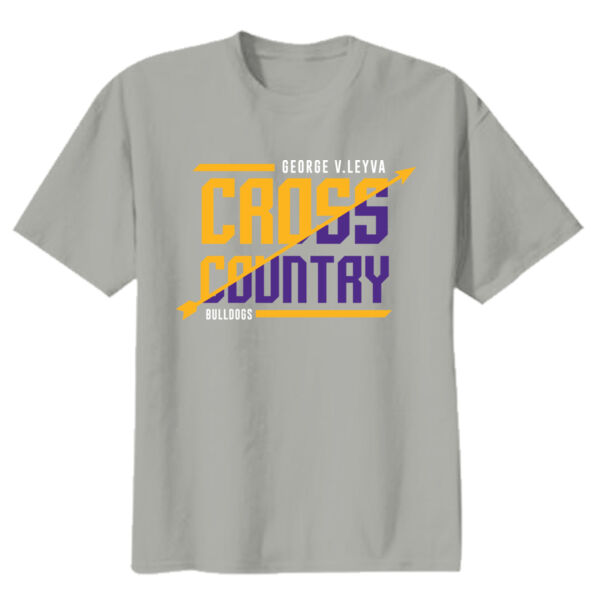 LeyVa Cross Country Youth Grey Heavy Cotton T Shirt  Thumbnail