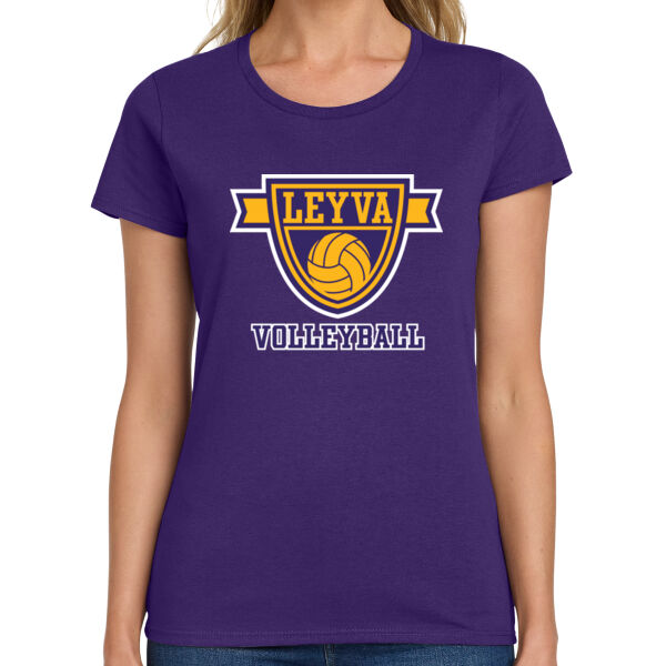 LeyVa Volleyball Ladies Heavy Cotton 100% Cotton T Shirt Thumbnail
