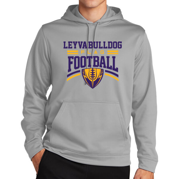 LeyVa Flag Football Sport Wick Fleece Hooded Pullover Thumbnail