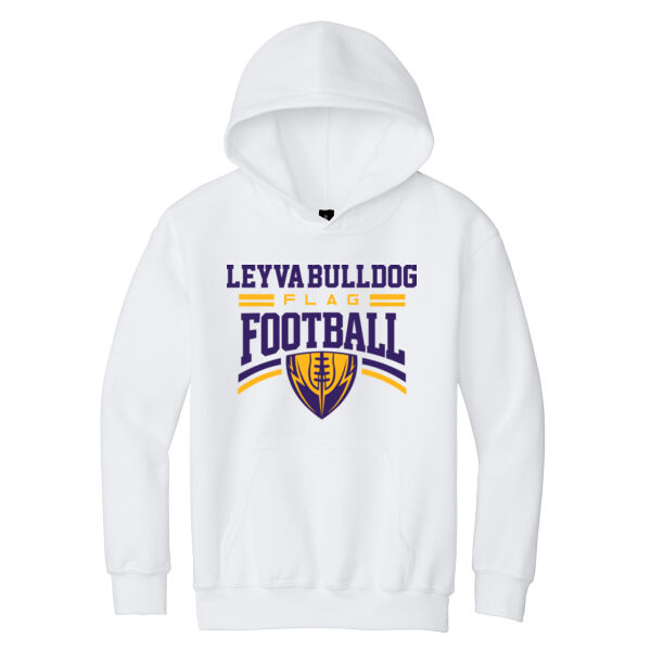 LeyVa Flag Football Youth Heavy Blend Hooded Sweatshirt Thumbnail