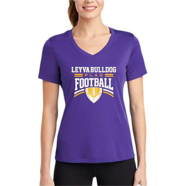 LeyVa Flag Football Women's PosiCharge Competitor V Neck Tee Thumbnail