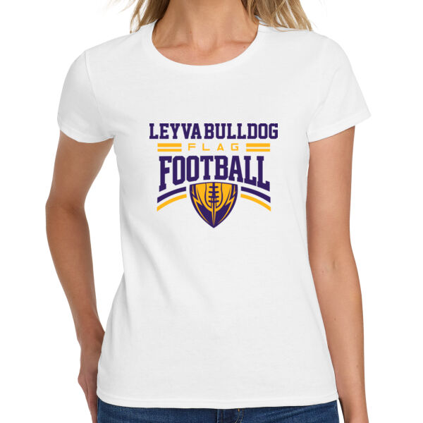 LeyVa Flag Football Ladies Heavy Cotton 100% Cotton T Shirt Thumbnail