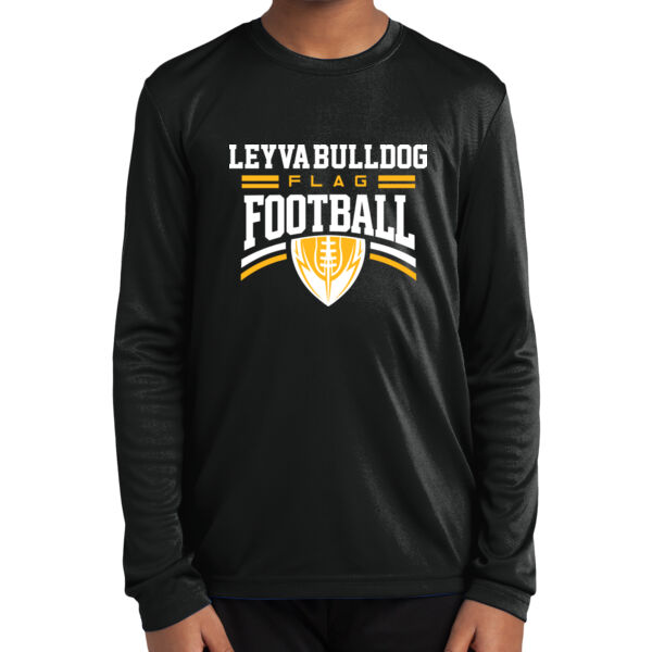LeyVa Flag Football - Youth Long Sleeve PosiCharge ® Competitor Tee Thumbnail