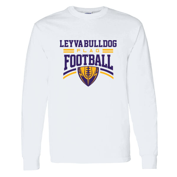 LeyVa Flag Football Heavy Cotton 100% Cotton Long Sleeve T Shirt Thumbnail