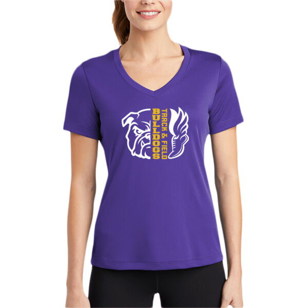 LeyVa Track and Field  Women's PosiCharge Competitor V Neck Tee Thumbnail