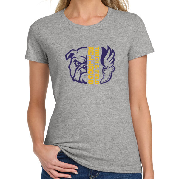 LeyVa Track and Field  Ladies Heavy Cotton 100% Cotton T Shirt Thumbnail