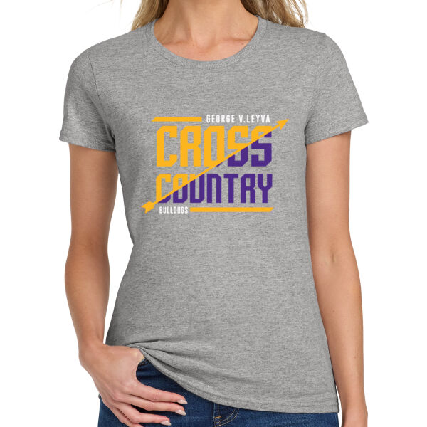 LeyVa Cross Country Ladies Heavy Cotton 100% Cotton T Shirt Thumbnail